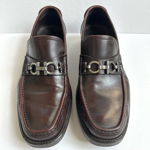 Salvatore Ferragamo Men’s Moccasin with Gancini Ornament 8.5 - Picture 3 of 16